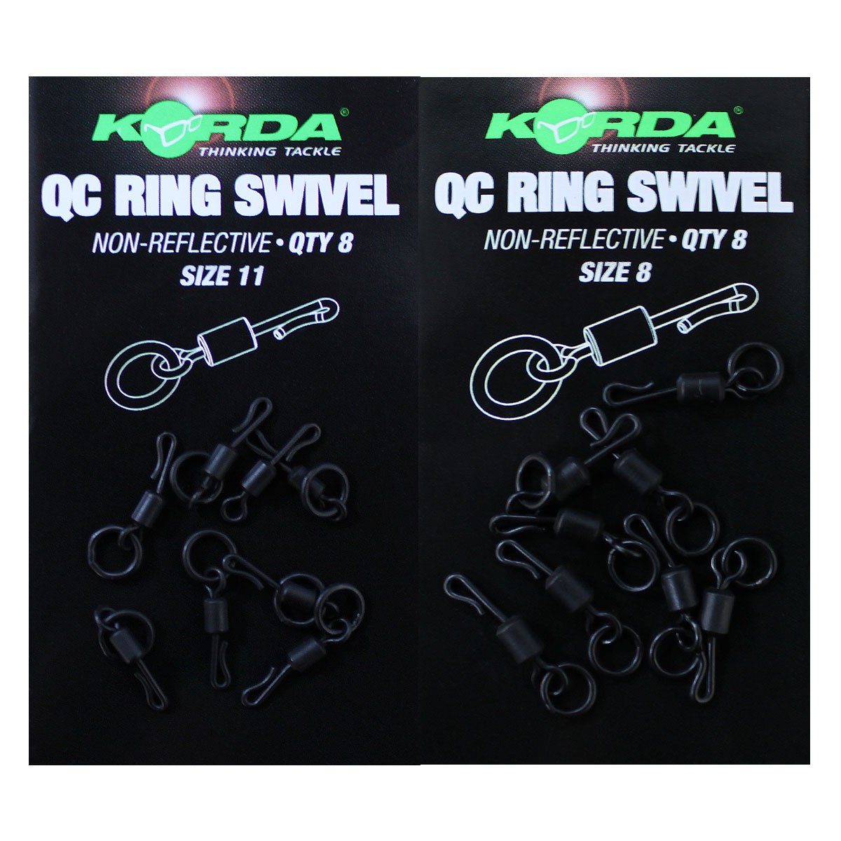 Korda QC Swivel Size 11 and 8