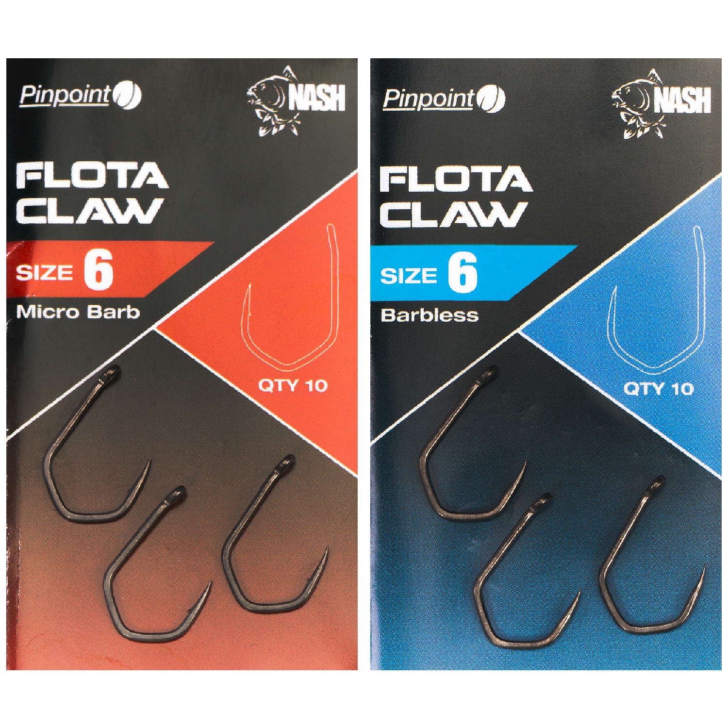 Nash Pinpoint Flota Claw Hooks