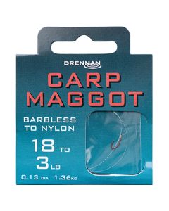 Drennan Carp Maggot Haken met Nylon